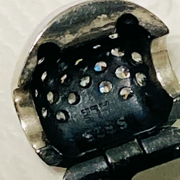 Pandora Pave Heart Clip Charm - Picture 4 of 4